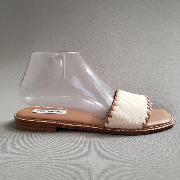 Steve Madden Serbia Slides in‎ Bone Size 8 SMAD-WZ1326 Sandals - Picture 2 of 12